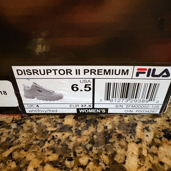 Fila Women's Disruptor II Premium Sneakers - Picture 5 of 5